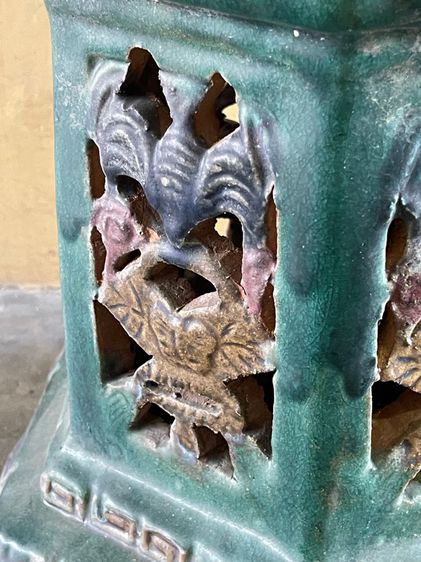 กี่ เคลือบเขียว โบราณเก่าสะสม รูปที่ 8