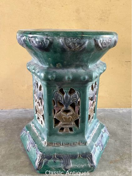 กี่ เคลือบเขียว โบราณเก่าสะสม รูปที่ 4