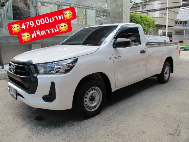 Toyota Hilux Revo 2023 2.4 Entry Pickup ดีเซล ไม่ติดแก๊ส เกียร์ธรรมดา ขาว