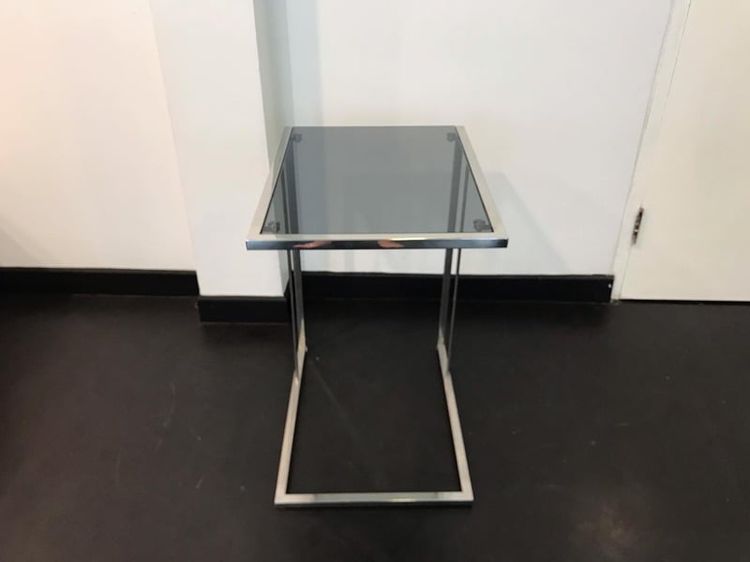 สแตนเลสสตีล โต๊ะกระจกข้าง