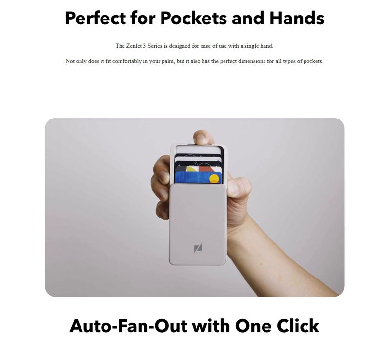 กระเป๋าสตางค์ฉลาด Zenlet 3 Pro Max แตะจ่ายได้ 2 ข้าง เรียบหรูเบา จัดระเบียบ บัตรปลอดภัย RFID Block รูปที่ 11