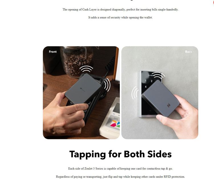 กระเป๋าสตางค์ฉลาด Zenlet 3 Pro Max แตะจ่ายได้ 2 ข้าง เรียบหรูเบา จัดระเบียบ บัตรปลอดภัย RFID Block