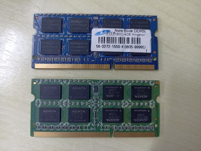 อื่นๆ Ram Notebook DDR3 1600 4GB 1.5V 16 Chips 204 Pins SODIMM CL11 มี 2 ตัว