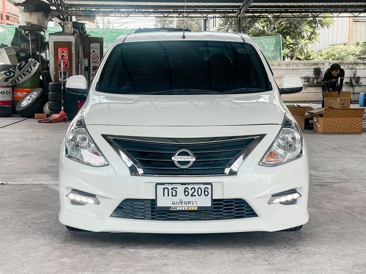 Nissan Almera 2017 1.2 E Sportech Sedan เบนซิน ไม่ติดแก๊ส เกียร์อัตโนมัติ ขาว รูปที่ 2