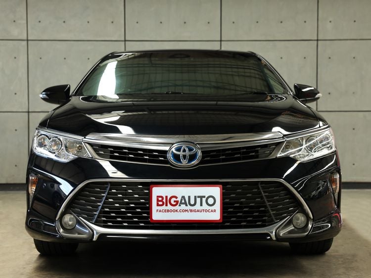 Toyota Camry 2015 2.5 Hybrid Sedan ไฮบริด ไม่ติดแก๊ส เกียร์อัตโนมัติ ดำ รูปที่ 3