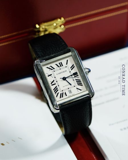 Cartier Tank 3800 Solo XL Automatic Silver Dial 2018 31 x 41 mm.  รูปที่ 3