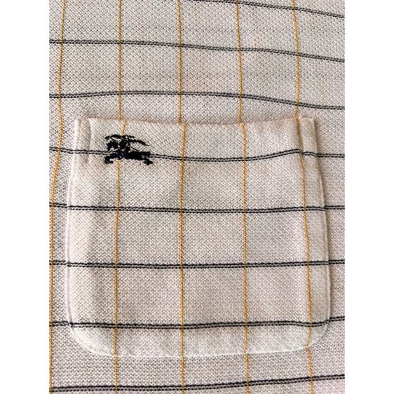 Burberry Long Sleeve Checkered Polo เสื้อยืดโปโลแขนยาว แบรนด์แท้จากญี่ปุ่น มือสองสภาพเหมือนใหม่ รูปที่ 5