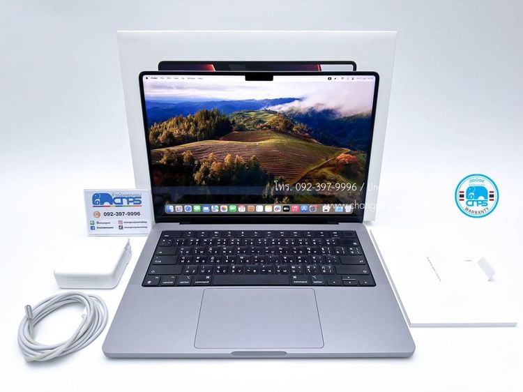 MacBook Pro 14 M1 Pro 8CCPU 14CGPU 16GB 512GB Space Gray (C2406001) รูปที่ 1