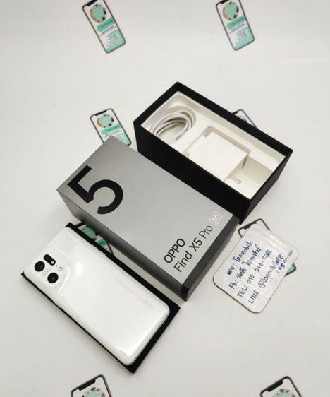 ขาย เทิร์น Oppo Find X5 Pro White ศูนย์ไทย สภาพสวย อุปกรณ์ครบยกกล่อง เพียง 10,990 บาท เท่านั้น ครับ  รูปที่ 1