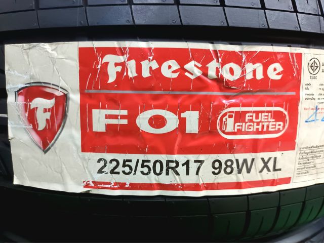 Firestone 225 50 17 ปลายปี21 ยางใหม่ค้างปี ประกันบวม 2 ปี ใส่ฟรี-ส่งฟรี(เก็บเงินปลายทาง)ชุดละ 6990.-NET รูปที่ 2