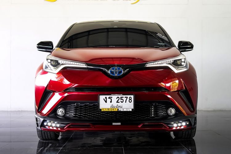 Toyota C-HR 2019 1.8 HV Hi Utility-car ไฮบริด ไม่ติดแก๊ส เกียร์อัตโนมัติ แดง รูปที่ 2