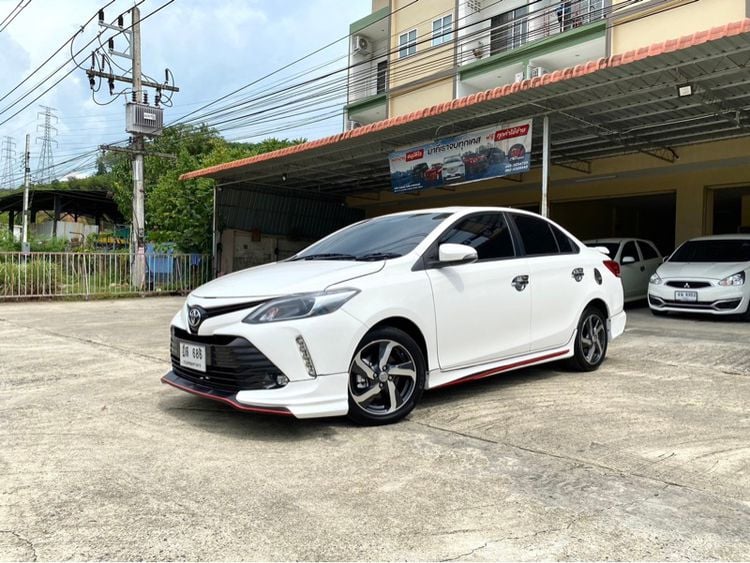 Toyota Vios 2019 1.5 High Sedan เบนซิน ไม่ติดแก๊ส เกียร์อัตโนมัติ ขาว