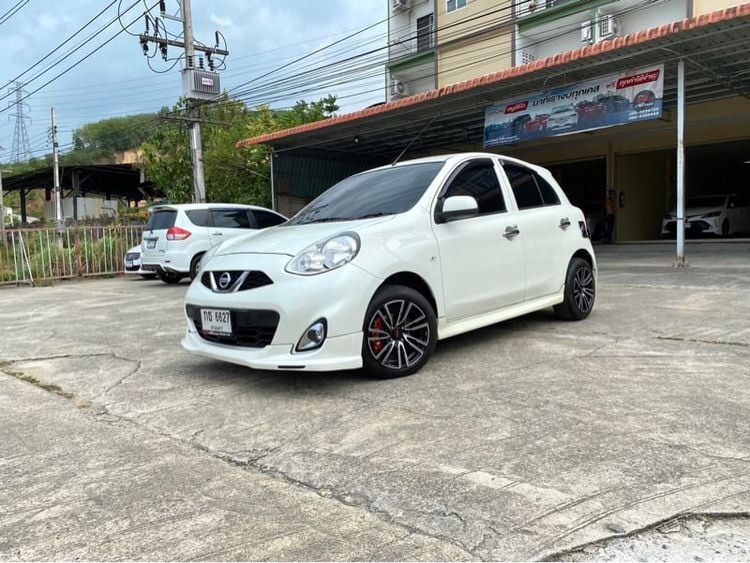 Nissan March 2018 1.2 E Sedan เบนซิน ไม่ติดแก๊ส เกียร์อัตโนมัติ ขาว รูปที่ 1