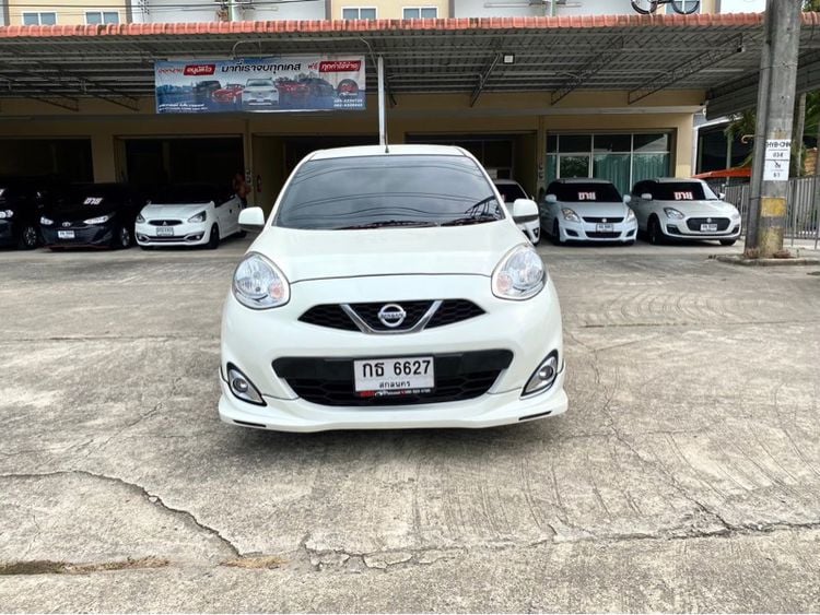 Nissan March 2018 1.2 E Sedan เบนซิน ไม่ติดแก๊ส เกียร์อัตโนมัติ ขาว รูปที่ 2