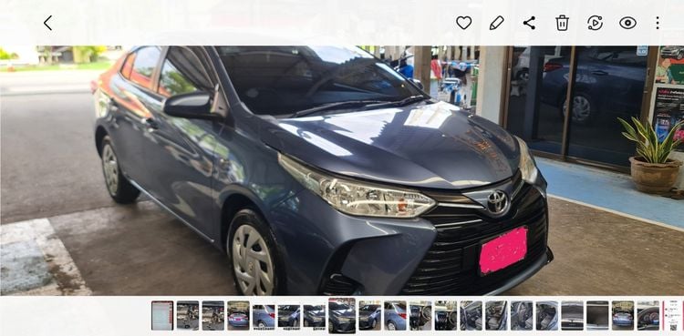รถ Toyota Yaris ATIV 1.2 E สี น้ำเงิน