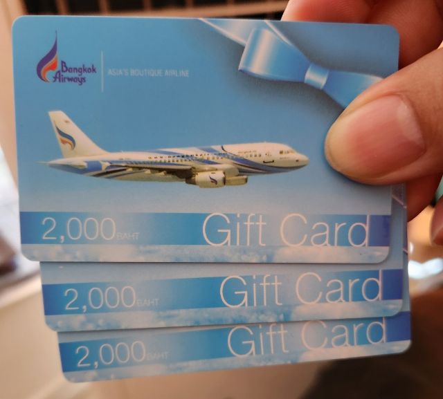 Gift Card (3 ใบ) Bangkok Airways รูปที่ 2