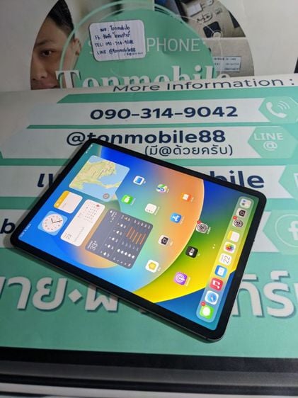 ขาย เทิร์น iPad Pro 11 2018 Cellular 256 Gb Gray ศูนย์ไทย มีตัวเครื่องอย่างเดียว ไม่มีอุปกรณ์อื่น เพียง 11,990 บาท เท่านั้น ครับ  รูปที่ 2