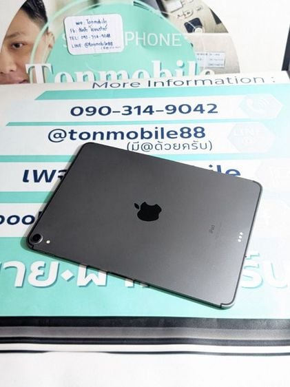 ขาย เทิร์น iPad Pro 11 2018 Cellular 256 Gb Gray ศูนย์ไทย มีตัวเครื่องอย่างเดียว ไม่มีอุปกรณ์อื่น เพียง 11,990 บาท เท่านั้น ครับ  รูปที่ 1