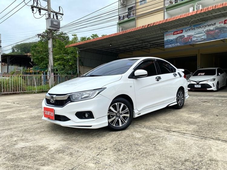 Honda City 2018 1.5 V Sedan เบนซิน ไม่ติดแก๊ส เกียร์อัตโนมัติ ขาว