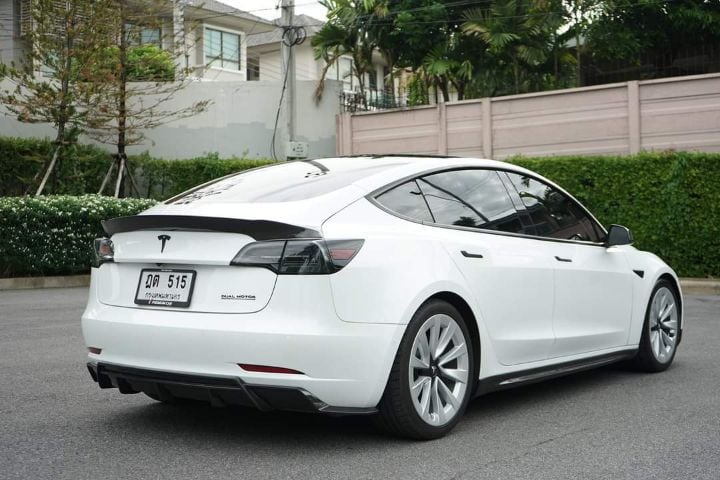 Tesla Model-3 2022 Long Range 4WD Sedan ไฟฟ้า เกียร์อัตโนมัติ ขาว รูปที่ 3