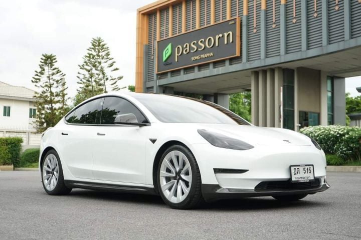 Tesla Model-3 2022 Long Range 4WD Sedan ไฟฟ้า เกียร์อัตโนมัติ ขาว รูปที่ 1
