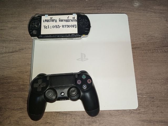 Sony เครื่องเกมส์โซนี่ เพลย์สเตชั่น PS4 (Playstation 4) เชื่อมต่อไร้สายได้ Ps4slim สีขาว