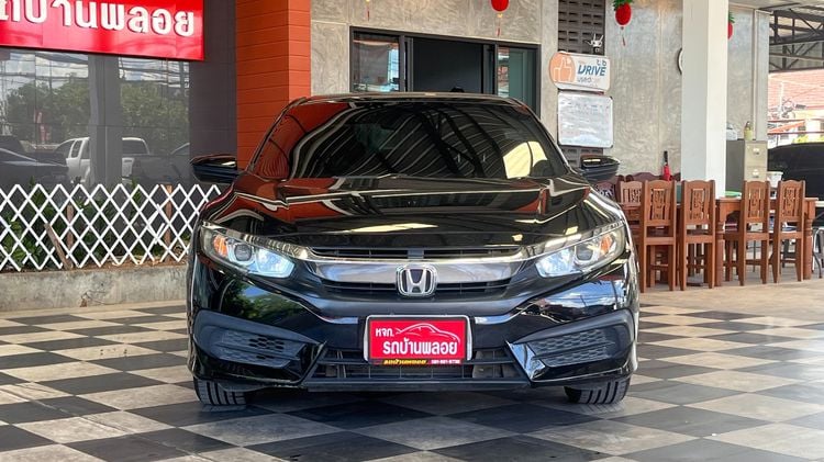 Honda Civic 2018 1.8 E i-VTEC Sedan เบนซิน ไม่ติดแก๊ส เกียร์อัตโนมัติ ดำ รูปที่ 2