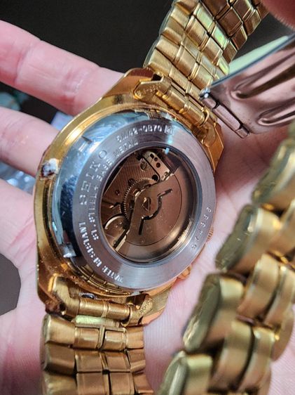 นาฬิกา SEIKO  เดิมๆ เก่าเก็บ สวย รุ่นเก่า หายาก เรือนสีทอง พร้อมส่งให้เลยคะพี่ๆ  รูปที่ 13