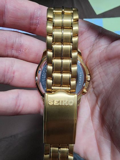 นาฬิกา SEIKO  เดิมๆ เก่าเก็บ สวย รุ่นเก่า หายาก เรือนสีทอง พร้อมส่งให้เลยคะพี่ๆ  รูปที่ 10