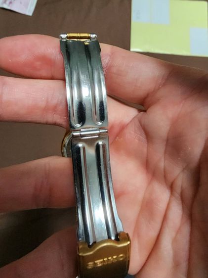 นาฬิกา SEIKO  เดิมๆ เก่าเก็บ สวย รุ่นเก่า หายาก เรือนสีทอง พร้อมส่งให้เลยคะพี่ๆ  รูปที่ 8