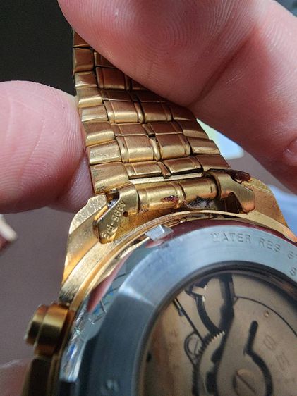 นาฬิกา SEIKO  เดิมๆ เก่าเก็บ สวย รุ่นเก่า หายาก เรือนสีทอง พร้อมส่งให้เลยคะพี่ๆ  รูปที่ 4