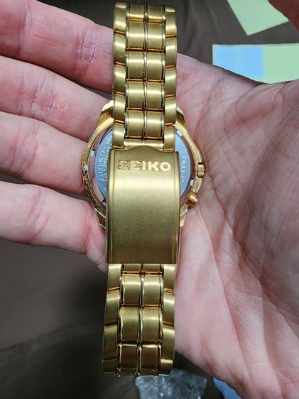 นาฬิกา SEIKO  เดิมๆ เก่าเก็บ สวย รุ่นเก่า หายาก เรือนสีทอง พร้อมส่งให้เลยคะพี่ๆ  รูปที่ 12