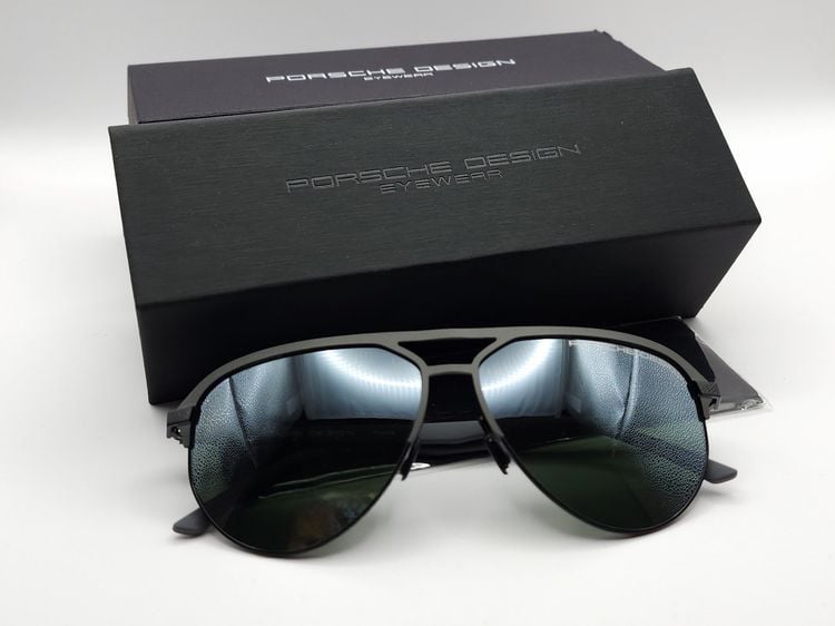 อื่นๆ แว่นตากันแดด 🕶 Porsche Design P'8965 Titanium Aviator Sunglasses แว่นกันแดด พอร์ช ปอร์เช่