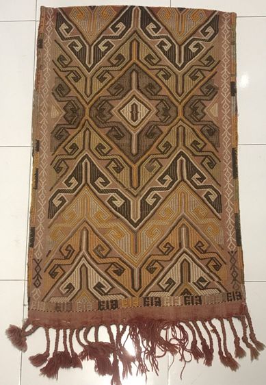 พรมและเสื่อ Vintage Handwoven Flatweave Turkish Kilim Rug (60 x 92 cm.) P1-40