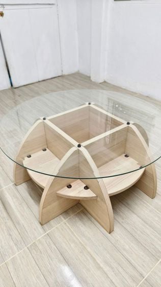 อื่นๆ ไม้ อื่นๆ โต๊ะกลาง กลมวาฟเฟิล sb furniture