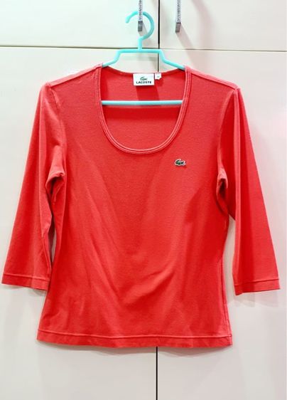 อื่นๆ เสื้อเชิ้ตและเสื้อผู้หญิง EU 38 ส้ม แขนยาว เสื้อ Lacosteของเเท้