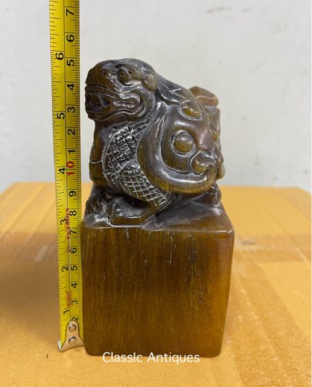 ตราประทับ แกะสลักเต่ามังกรA2 รูปที่ 10