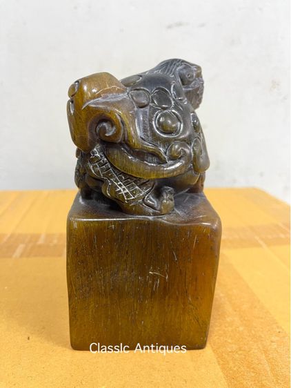 ตราประทับ แกะสลักเต่ามังกรA2 รูปที่ 3