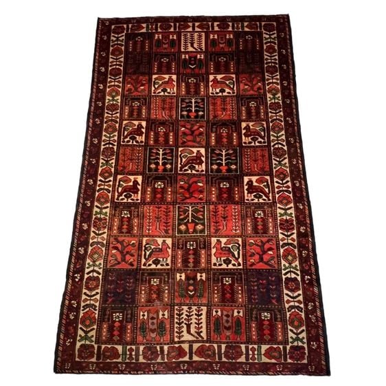 พรมและเสื่อ Vintage Persian Garden Bakhitiar Wool Carpet (158 x 279 cm.)