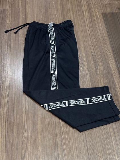 ชุดเสื้อ-กางเกงวอร์มสีดำแถบขาว แบรนด์ Spalding  รูปที่ 13