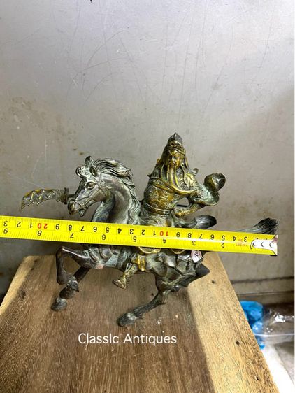 เทพกวนอู ขี่ม้าทองเหลืองสะสมA2 รูปที่ 7