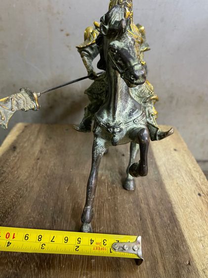 เทพกวนอู ขี่ม้าทองเหลืองสะสมA2 รูปที่ 9