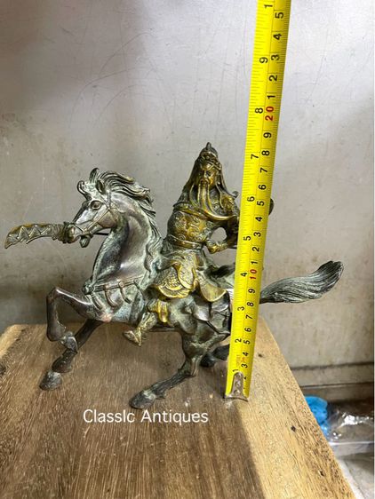 เทพกวนอู ขี่ม้าทองเหลืองสะสมA2 รูปที่ 8