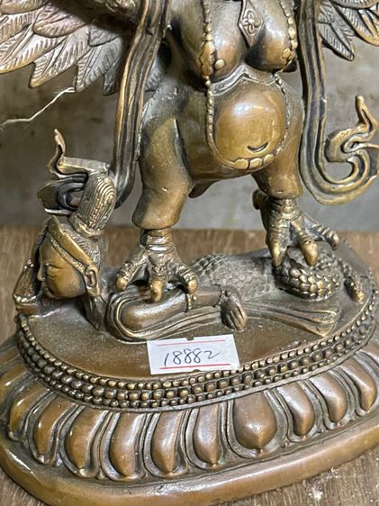 ครุฑ ยุดนาคธิเบต ทองเหลืองสะสมA2 รูปที่ 4