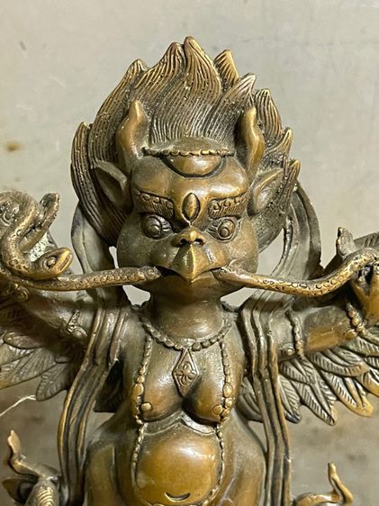 ครุฑ ยุดนาคธิเบต ทองเหลืองสะสมA2 รูปที่ 2