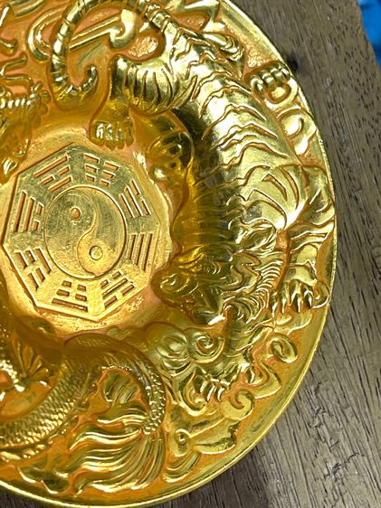 ถ้วยน้ำชา 4 สัตว์จตุรเทพ กะไหล่ทอง A1 รูปที่ 9