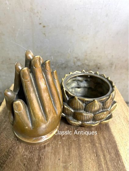 กระถางกำยาน ทองเหลืองA38 รูปที่ 7