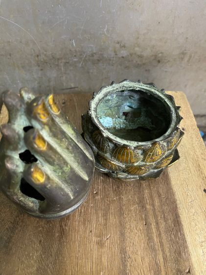 กระถาง กำยาน ทองเหลืองA33 รูปที่ 7