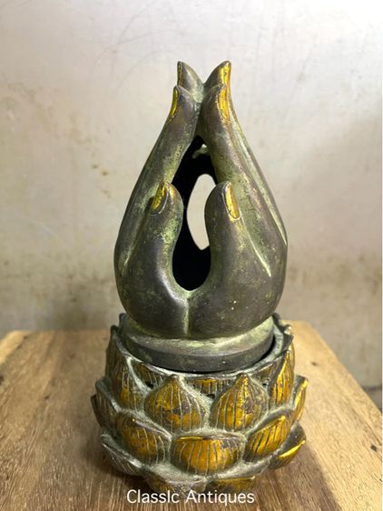 กระถาง กำยาน ทองเหลืองA33 รูปที่ 5