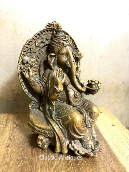 พระพิฆเนศ ทองเหลืองA6 รูปที่ 2